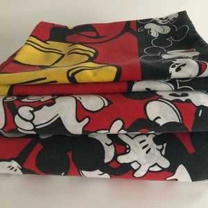 Vintage Mickey Mouse Full Size Sheet Set Disney